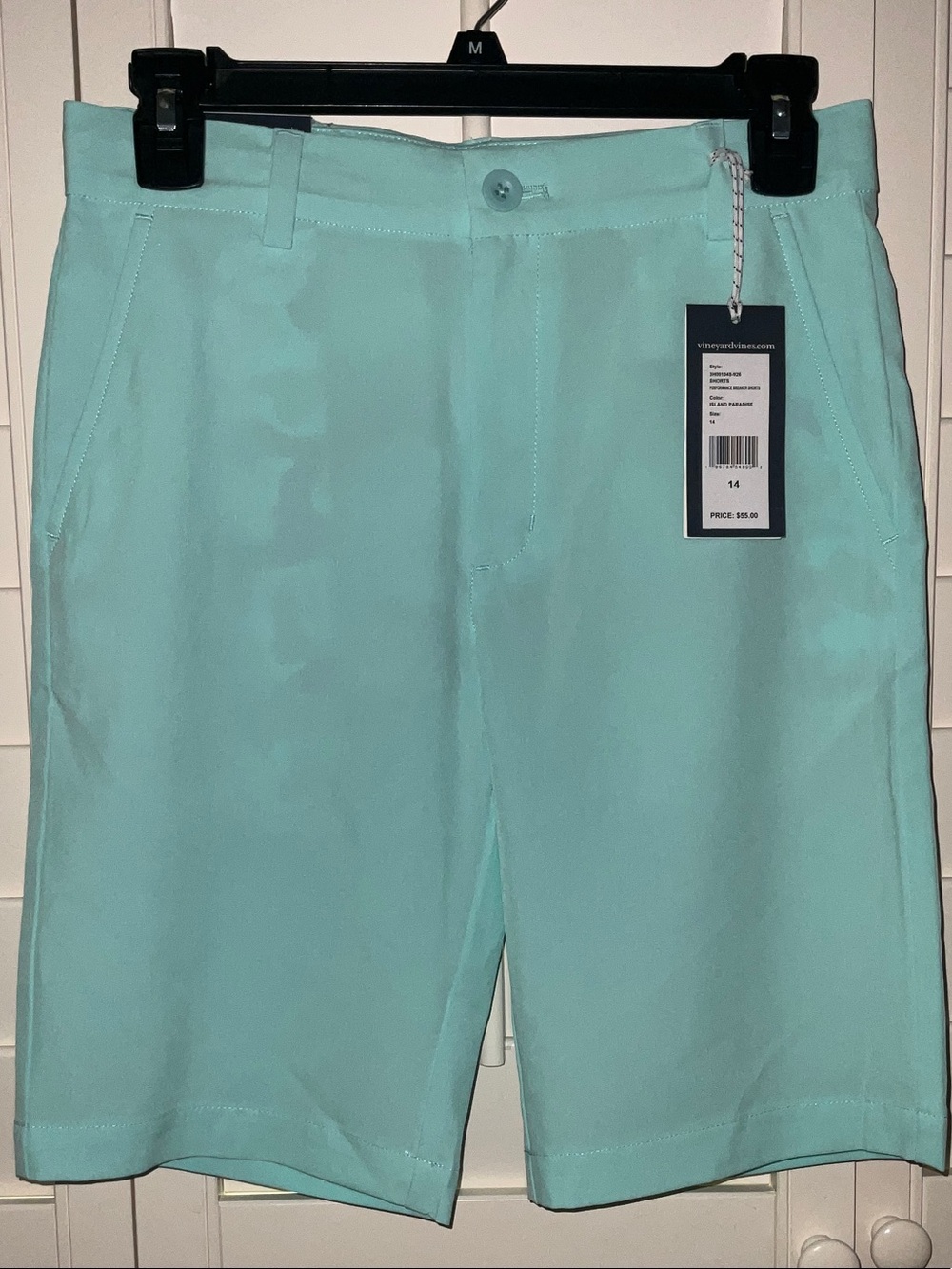 Boys Vineyard Vine- Mint Performance Shorts